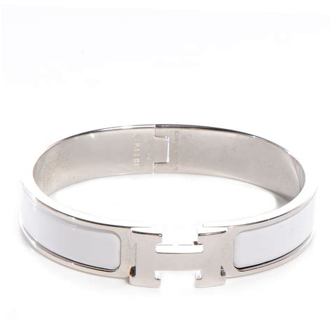 white hermes clic bracelet|hermes clic clac loose.